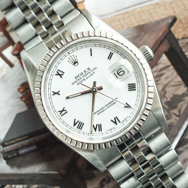 Rolex Datejust 16220 Roman Dial - 1991