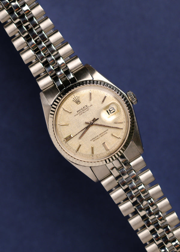 Rolex Datejust 1601 Linen 'No-Lume' Dial - 1973