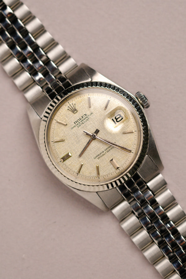 Rolex Datejust 1601 Linen 'No-Lume' Dial - 1973