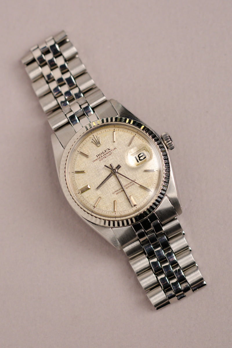 Rolex Datejust 1601 Linen 'No-Lume' Dial - 1973