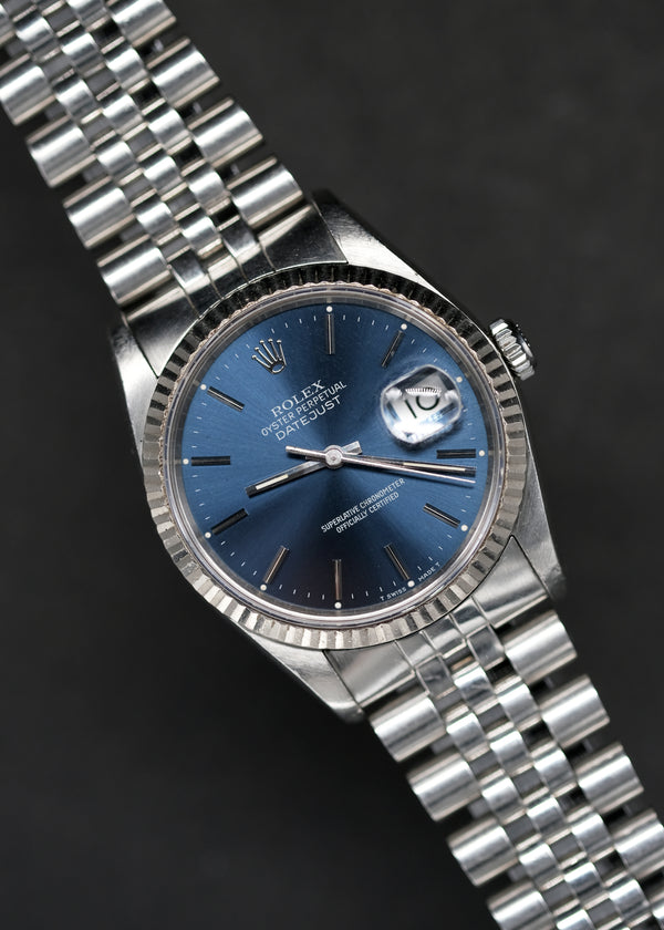 Rolex Datejust 16234 Blue Dial - 1991