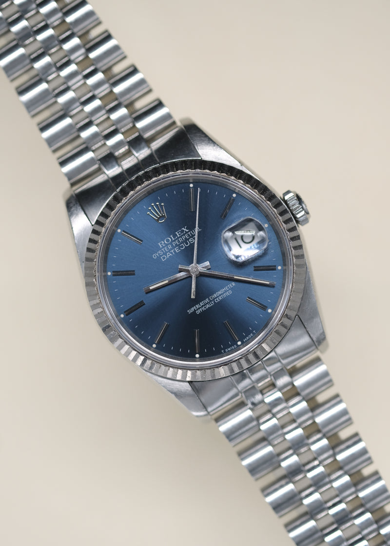 Rolex Datejust 16234 Blue Dial - 1991