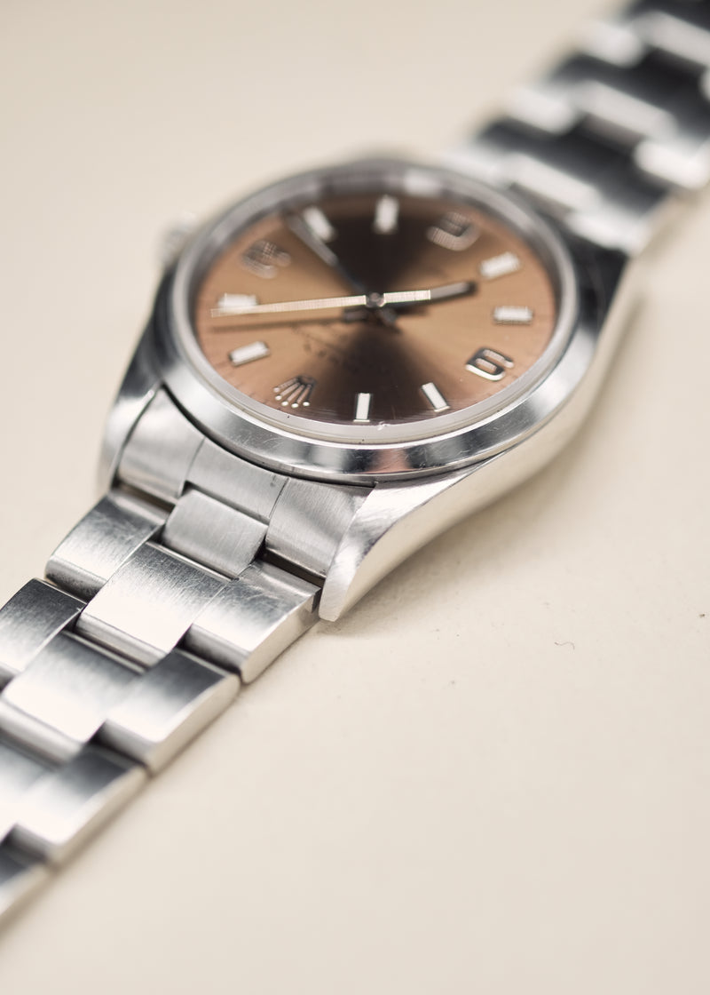 Rolex 14000 Air King Salmon Explorer Dial w/Papers- 1997