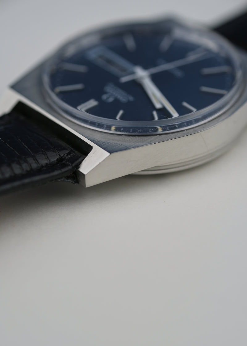 Omega Geneve Day/Date Blue Dial