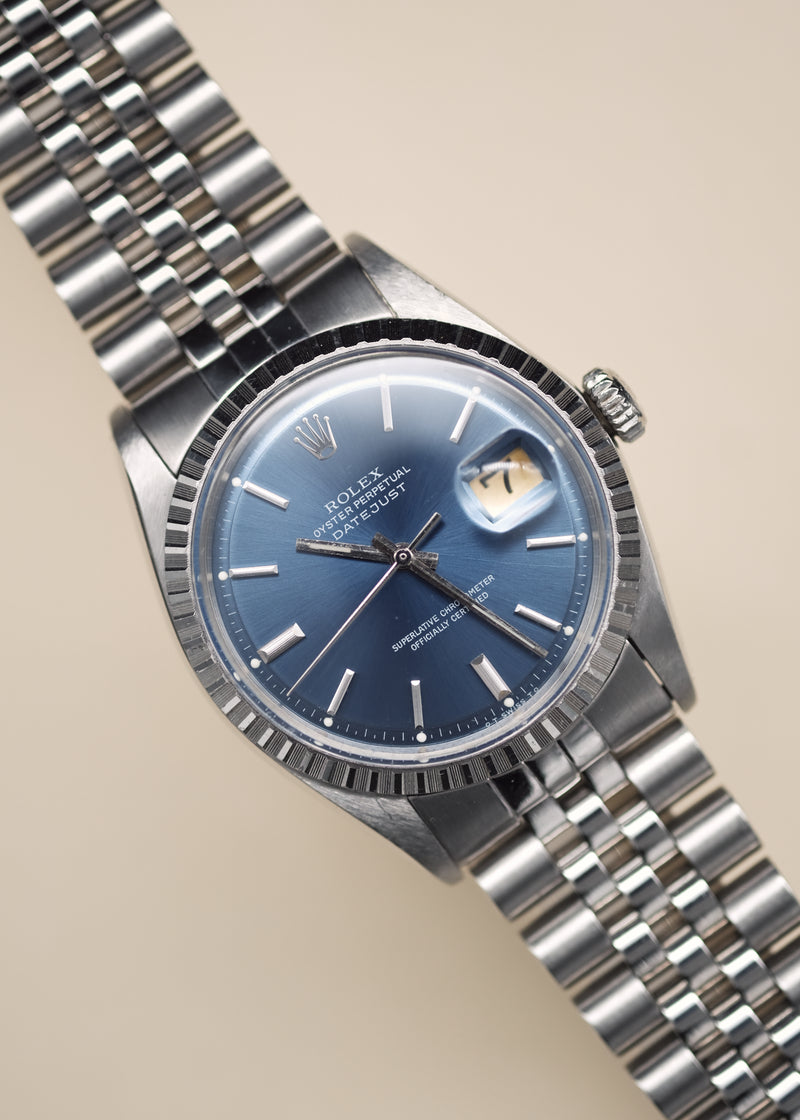 Rolex Datejust 1603 Blue Sigma Dial - 1974