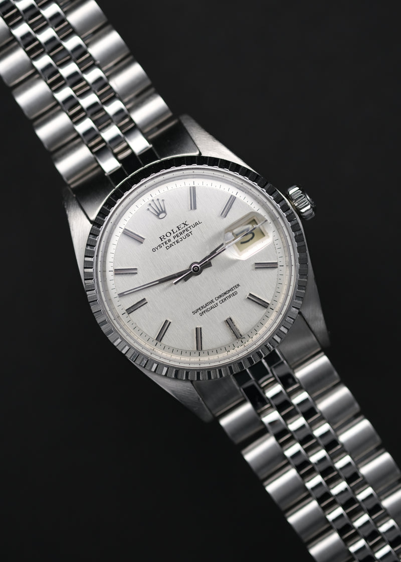 Rolex Datejust 1603 Sigma Vertical Brushed Dial w/Papers - 1972