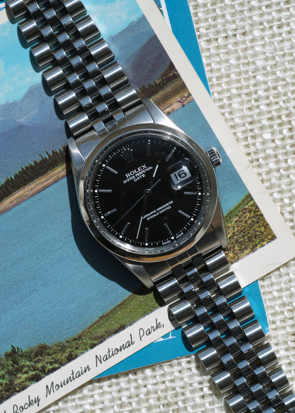 Rolex Oyster Perpetual Date Black Dial - 1981