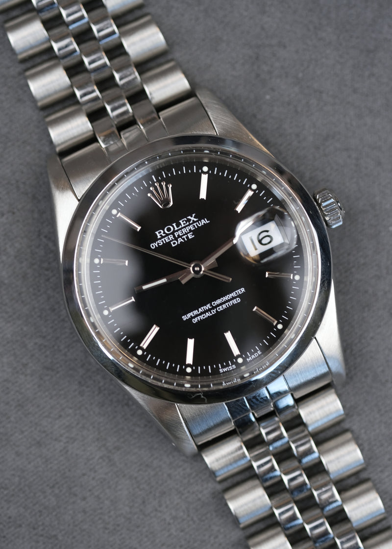 Rolex Oyster Perpetual Date Black Dial - 1981