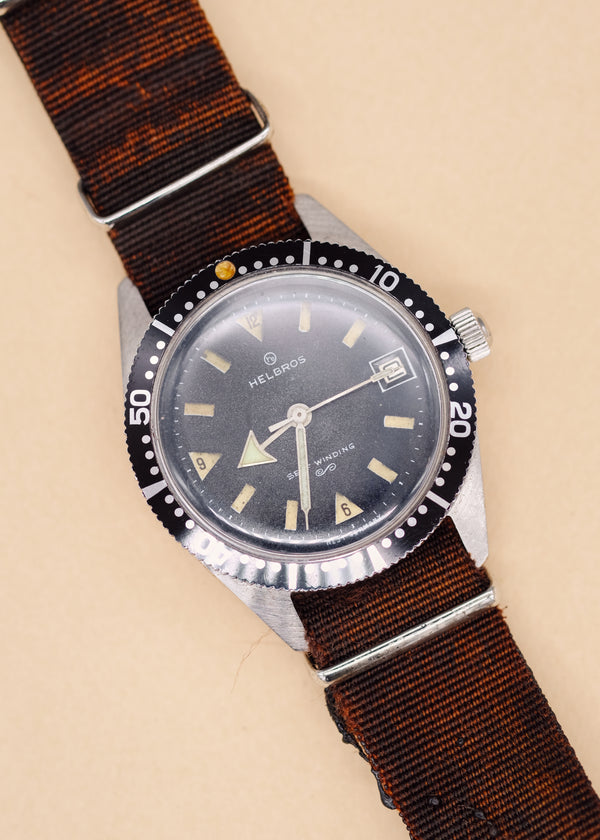Vintage Helbros Diver Watch
