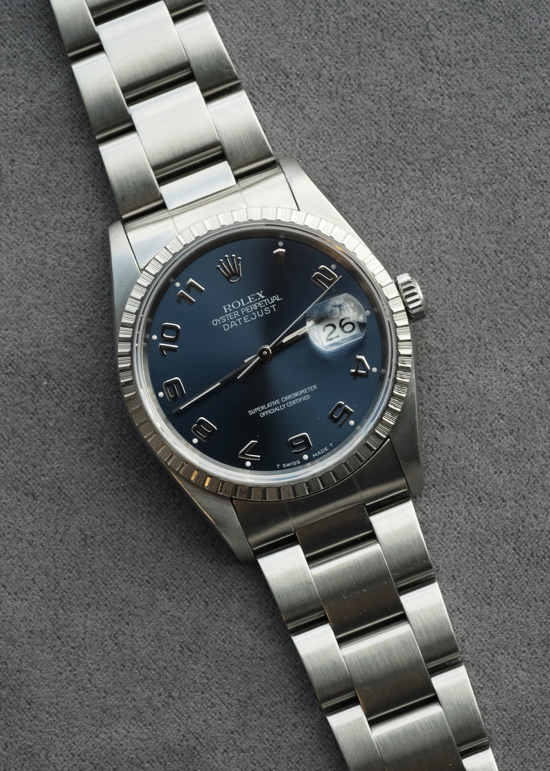 Rolex Datejust 16220 Blue Numeral - 1991