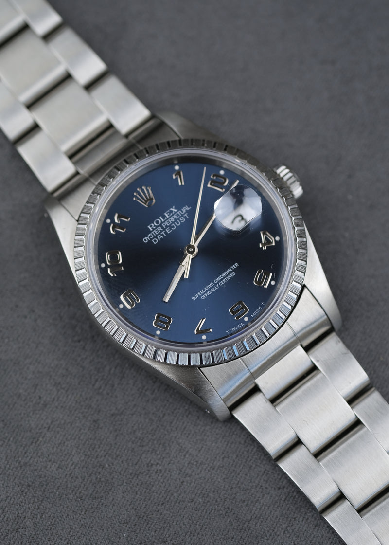 Rolex Datejust 16220 Blue Numeral - 1991