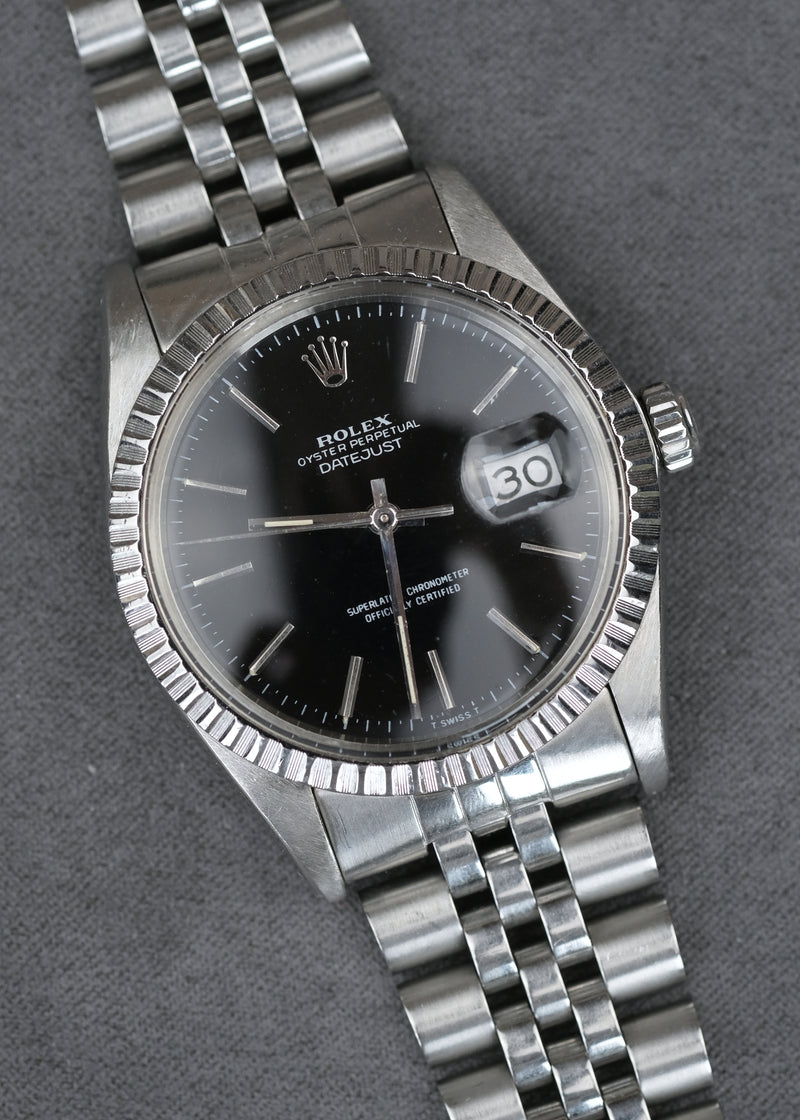 Rolex Datejust 16030 Black Dial - 1984