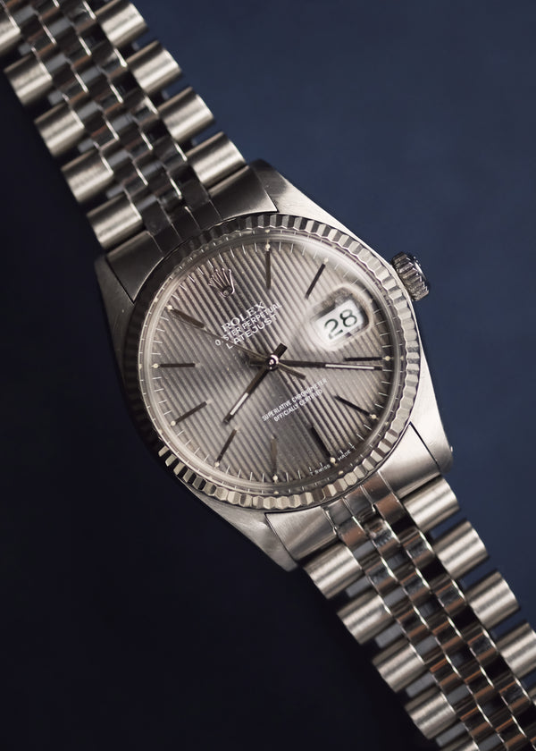 Rolex Datejust 16014 Grey Tapestry Dial - 1979