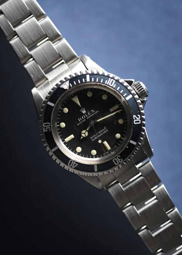 Rolex Submariner 5513 Matte Dial Tritium Zinc Sulfide 'Day-Glow' - 1967