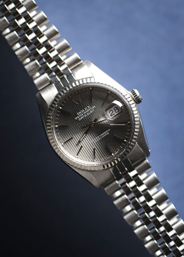 Rolex Datejust 16014 Grey Tapestry Dial - 1979