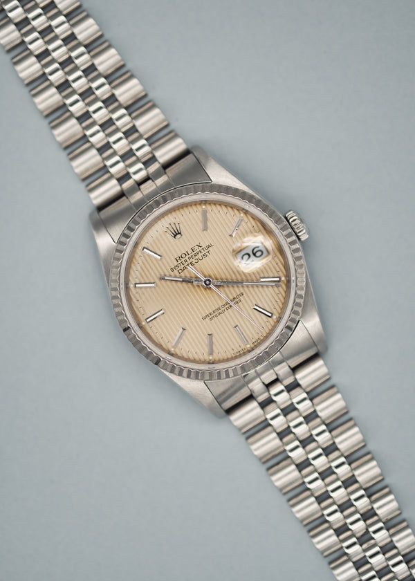 Rolex Datejust 16234 Cream Tapestry Dial - 1989