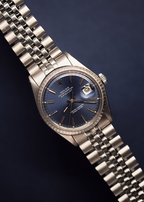 Rolex Datejust 1603 Blue Dial w/Mexican Jubilee - 1973