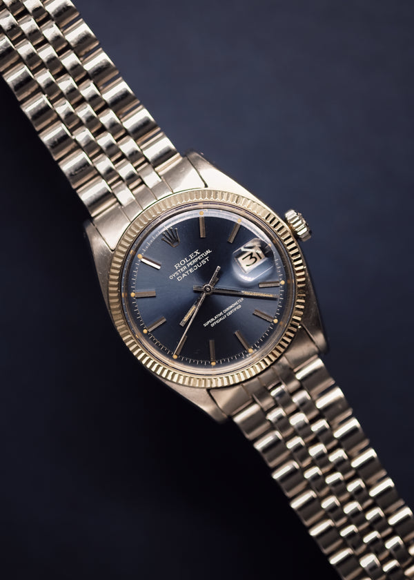 Rolex Datejust 1601 Blue 'Pumpkin' Dial - 1966