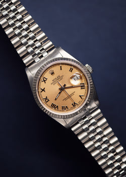 Rolex Datejust 16234 Salmon Roman Dial - 1989