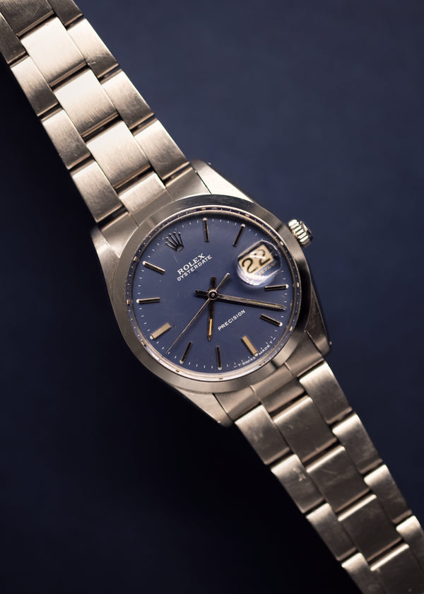 Rolex OysterDate Precision 6694 Matte Indigo Dial - 1966