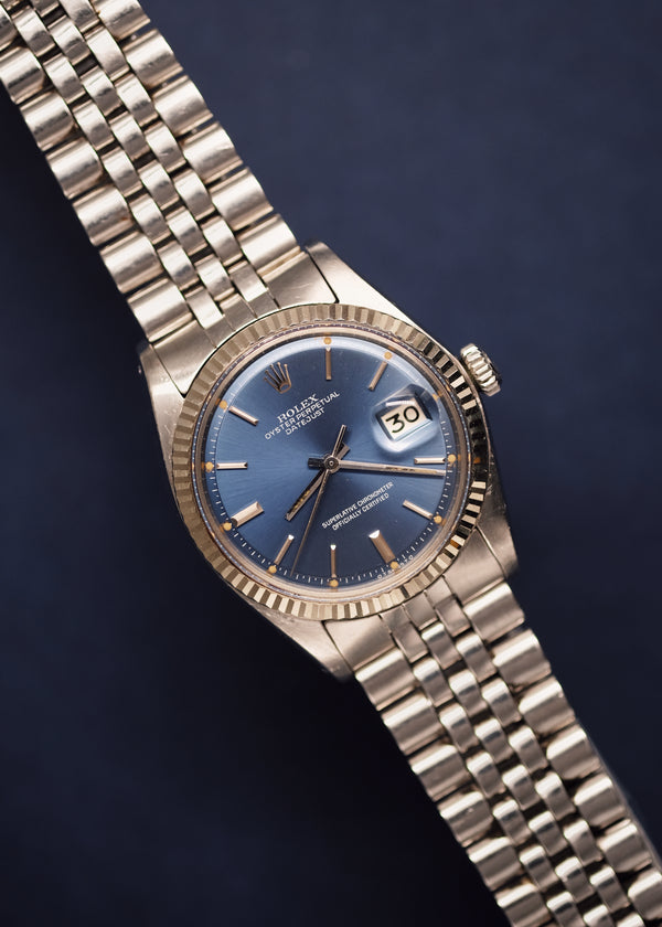 Rolex Datejust 1601 Pumpkin & Blue Sigma Dial - 1973