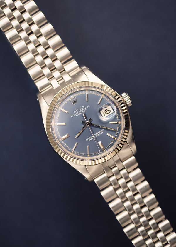 Rolex Datejust 1601 Blue Sigma Dial - 1973