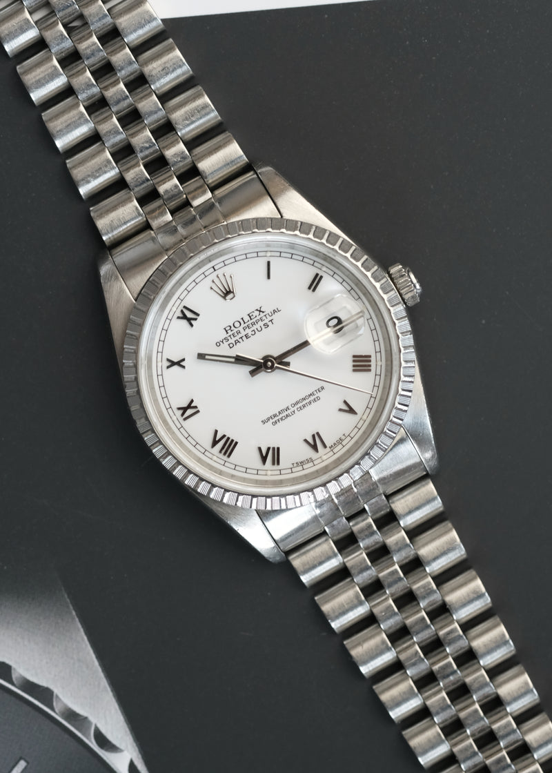 Rolex Datejust 16220 Roman Dial - 1991