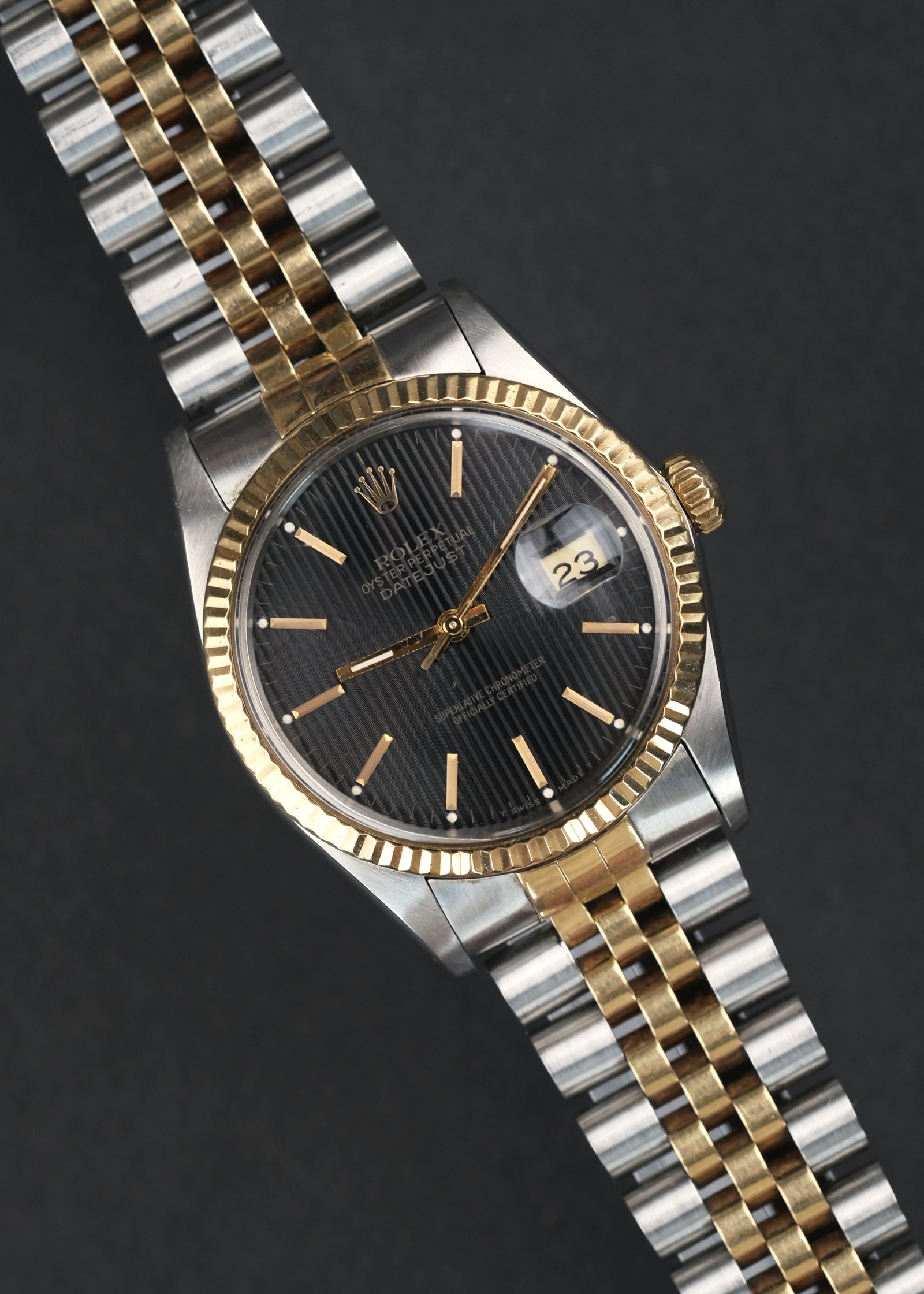 Rolex 16013 Black Tapestry Dial - 1986 – 25 Dials