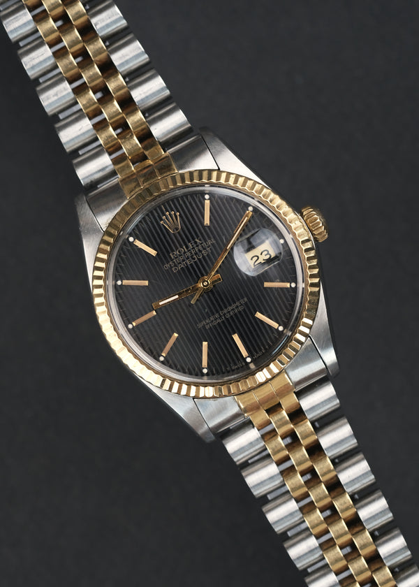 Rolex 16013 Black Tapestry Dial - 1986