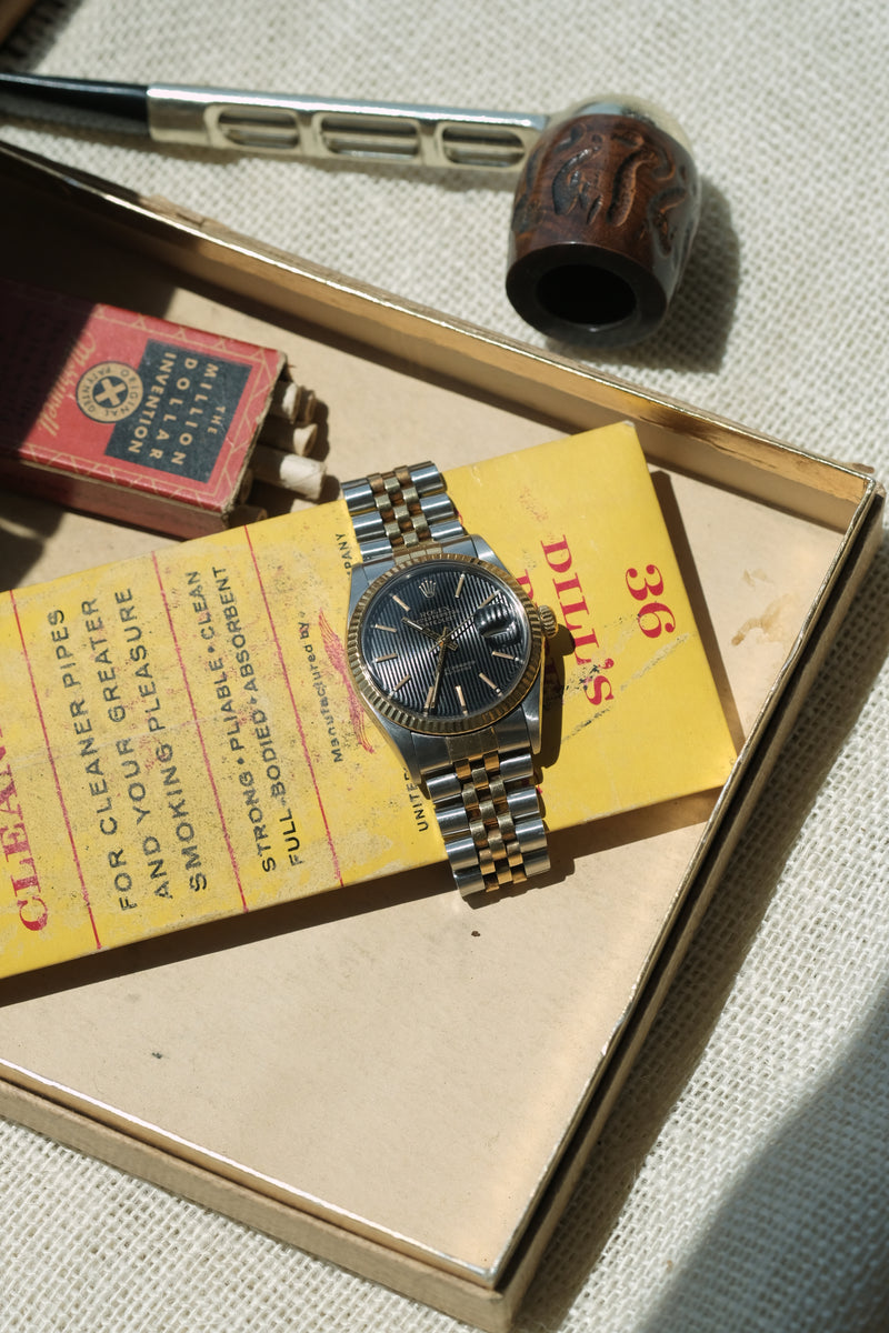Rolex 16013 Black Tapestry Dial - 1986