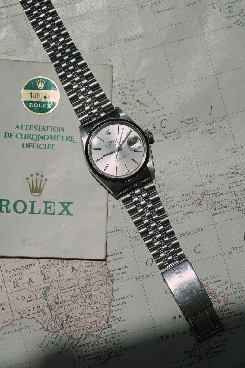 Rolex Datejust 16014 Light Cream Patina w/Papers - 1984