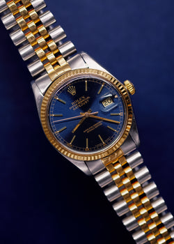 Rolex 16013 Datejust Blue Dial - 1979