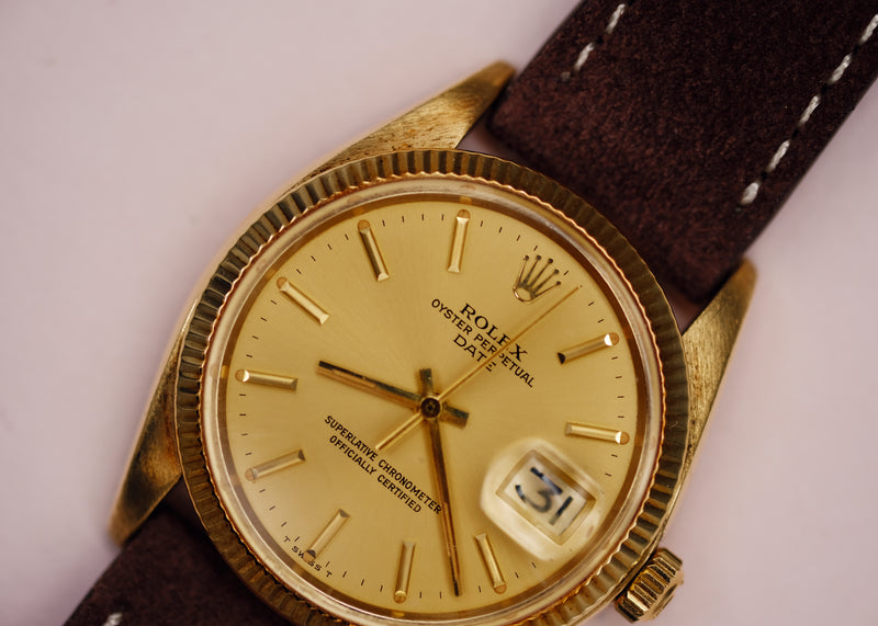 Rolex Oyster Perpetual Date 1503 14k Gold - 1976