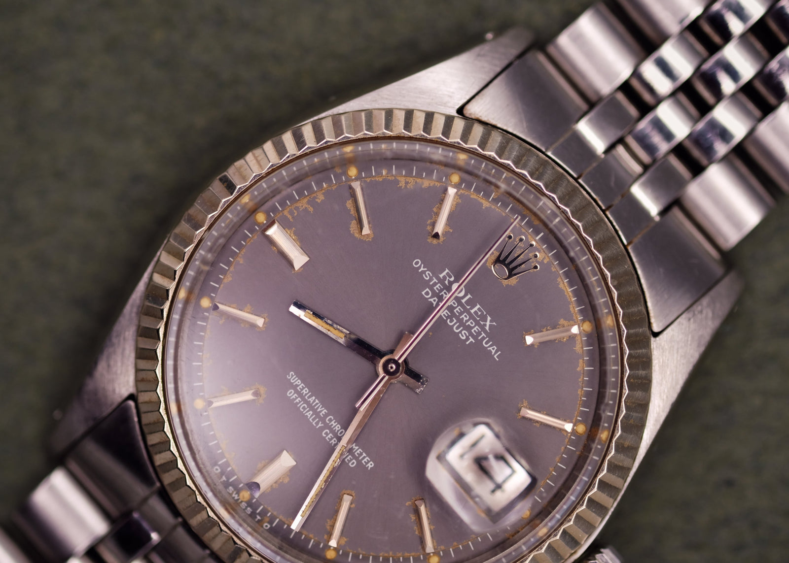 Rolex Datejust 1601 Grey Sigma Patina Dial - 1976 – 25 Dials