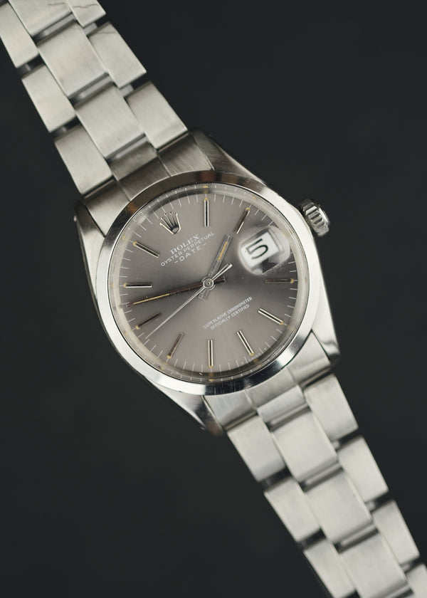 Rolex 1500 Grey Dial W/Box - 1970