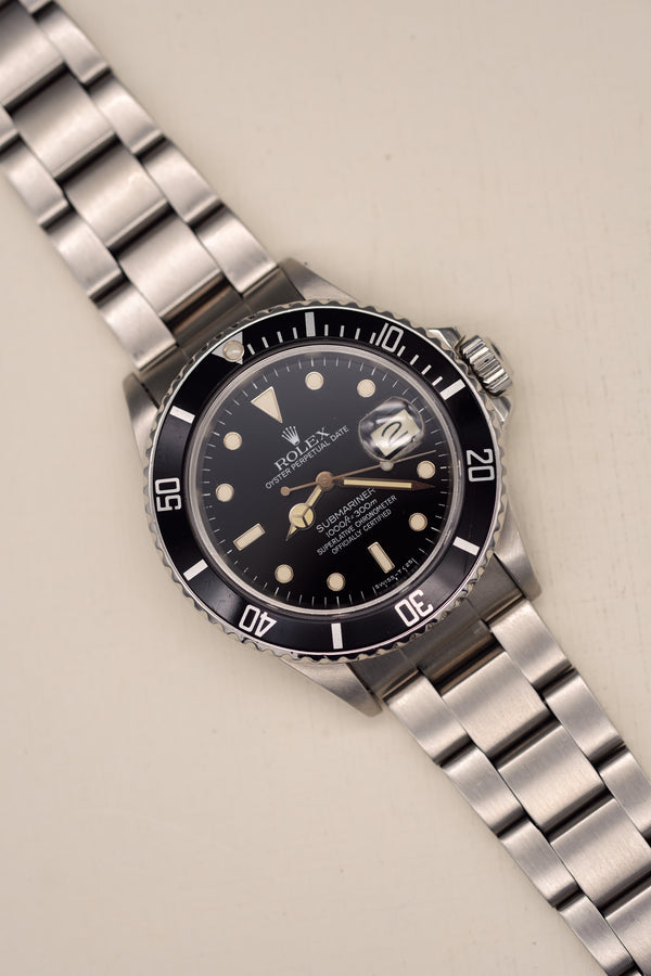 Rolex Submariner 16800 Cream Patina Dial - 1985