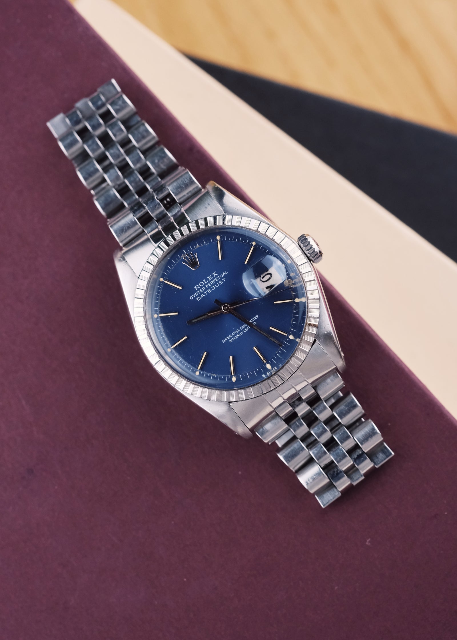 ROLEX 16014 16030 DATEJUST 文字盤 Dial　#24 Rolex Datejust 1603 Blue Dial 'Open 6' - 1973 – 25 Dials