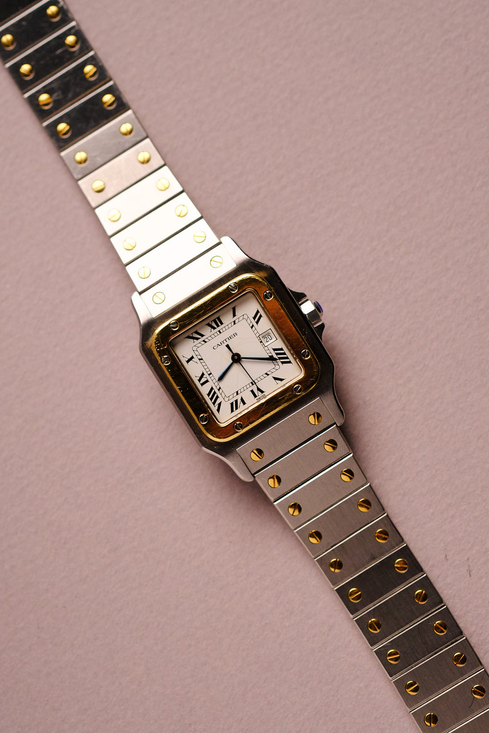 💛 Cartier Santos W2SA0008 Extra LARGE Chronograph Two Tone