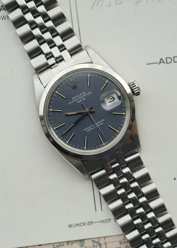 Rolex Oyster Date 1500 Blue Dial - 1967