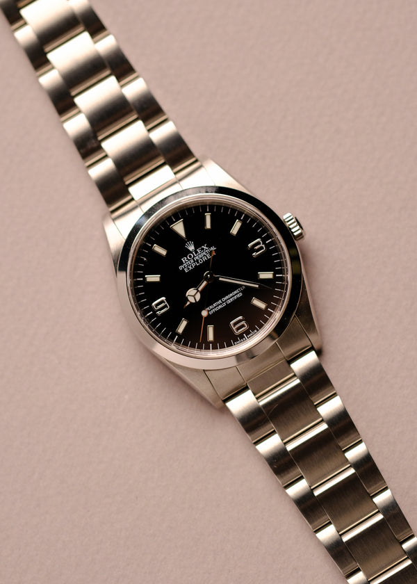 Rolex Explorer i 14270 Unpolished w/Papers - 2000