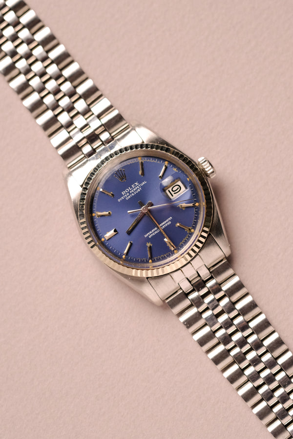 Rolex Datejust 1601 Blue Sigma Dial - 1973