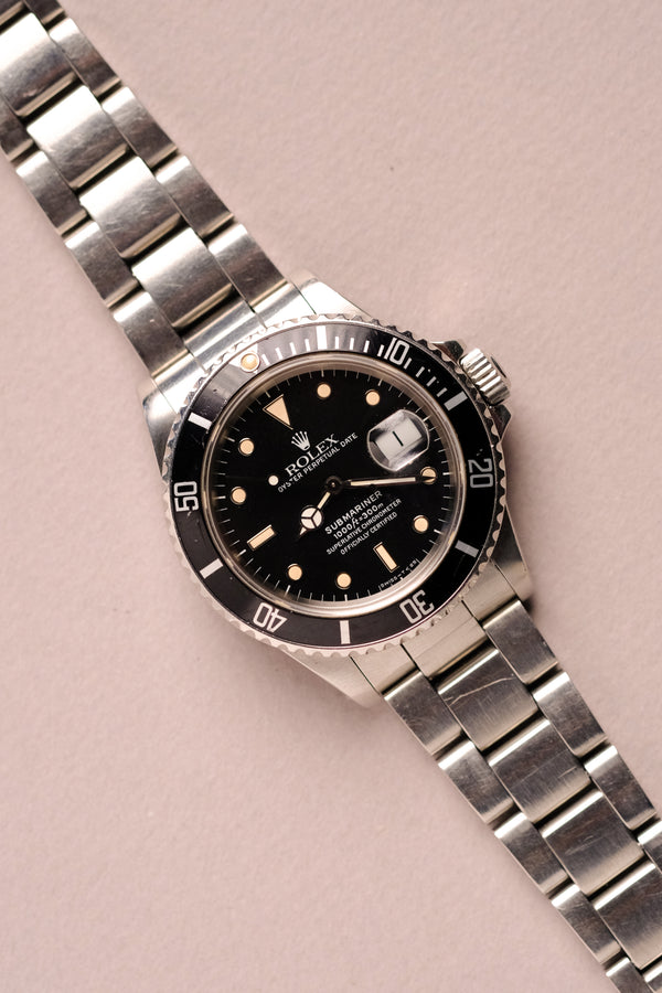 Rolex Submariner 168000 Spider Dial w/Cream patina - 1987