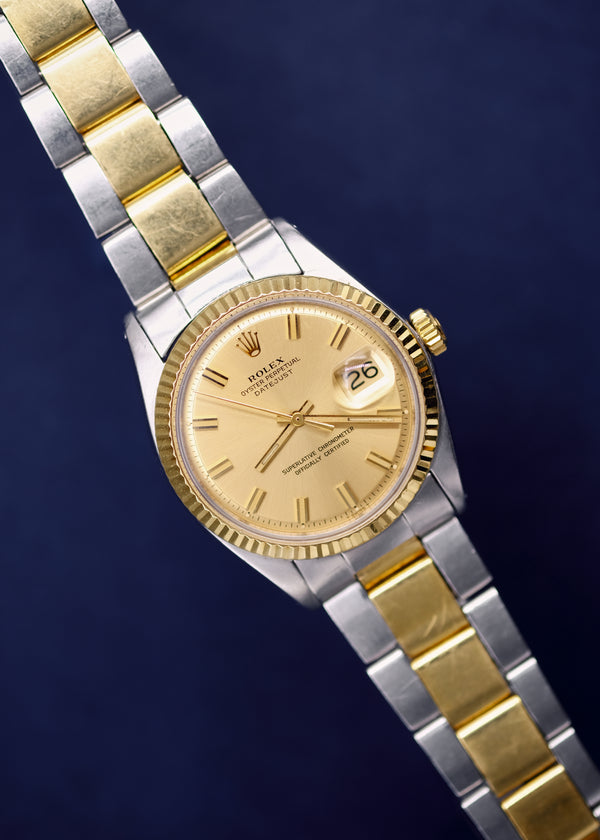 Rolex Datejust 1601 Champagne 'Wide Boy' Dial - 1972