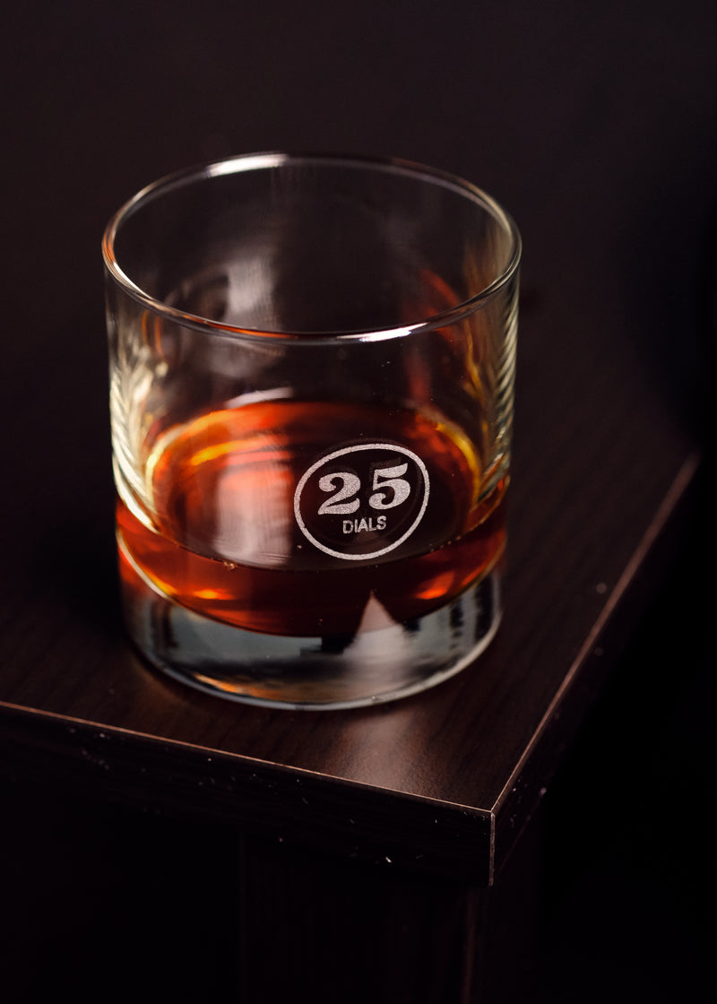 25 Dials Whiskey Glass