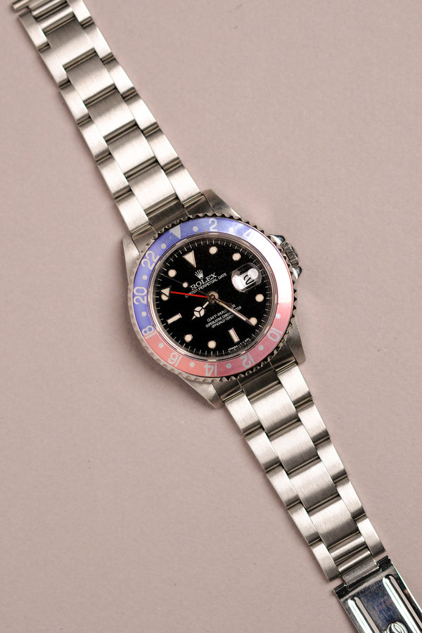 Rolex GMT Master I Pepsi 16700 Frosted Dial w/Faded Bezel - 1996