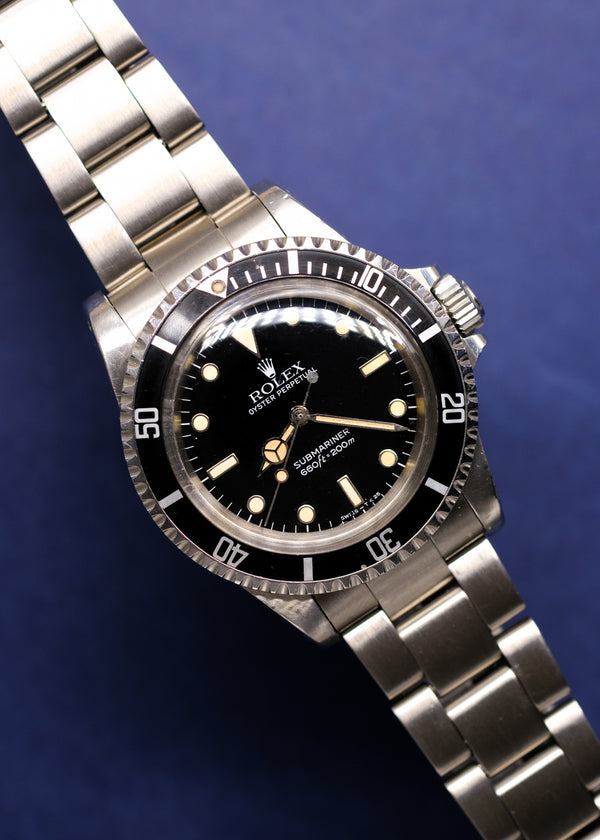 Rolex Submariner 5513 WGS Unpolished Cream Patina - 1984