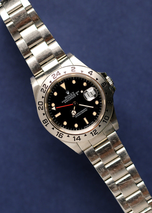 Rolex Explorer ii 16570 Cream Patina Dial & Unpolished - 1990