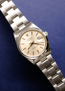 Rolex Date 15200 Unpolished Warm Silver Dial - 1999