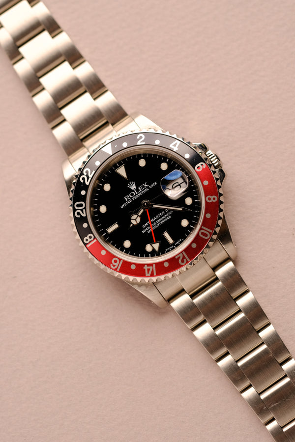 Rolex GMT Master ii 16710 'Coke' w/Authenticity Card - 2001