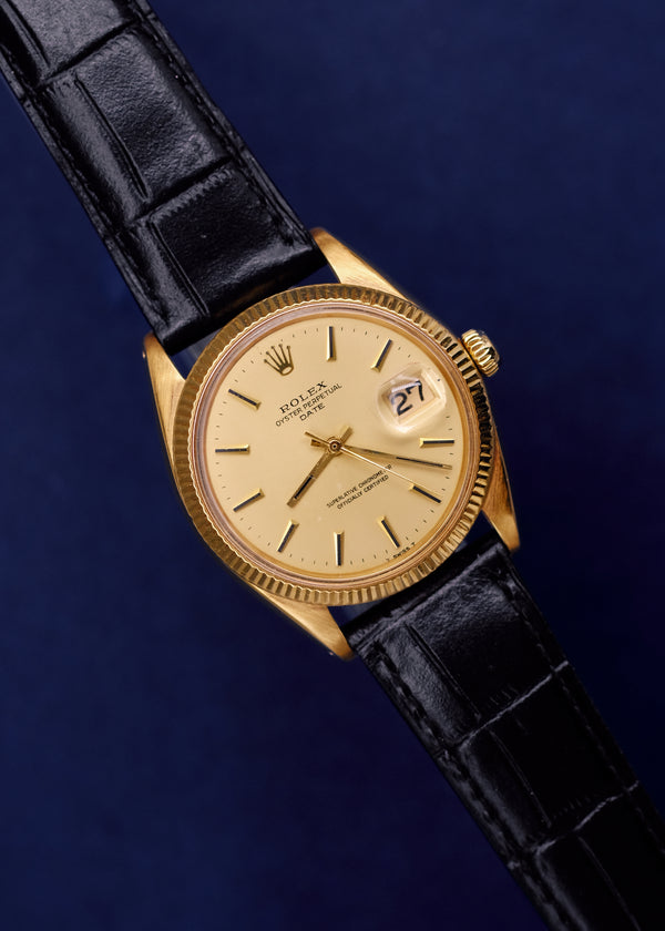 Rolex Date 1503 Champagne Dial 18K - 1970's